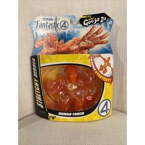 Heroes of Goo Jit Zu Marvel Fantastic Four Human Torch Action Figure 2024